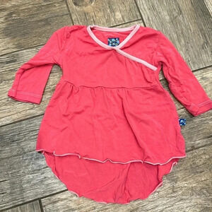 Kickee Pants Hi/Lo Tunic Top pink 6-12 months